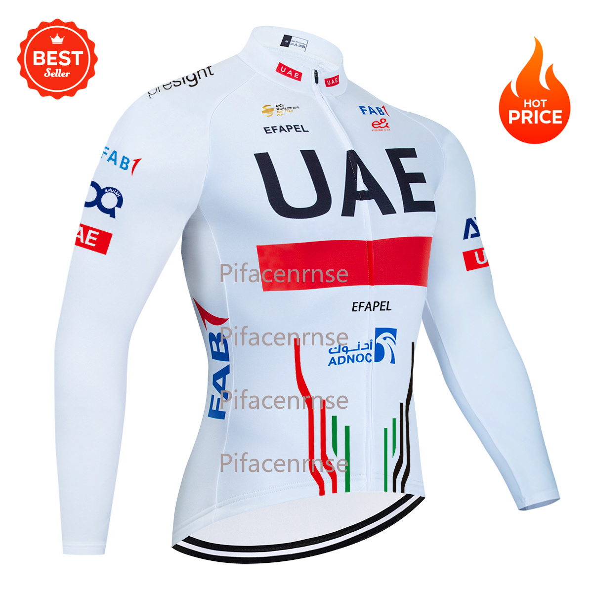 Winter Clothing Pinterest - Giacche da Ciclismo Invernali Bianche UAE