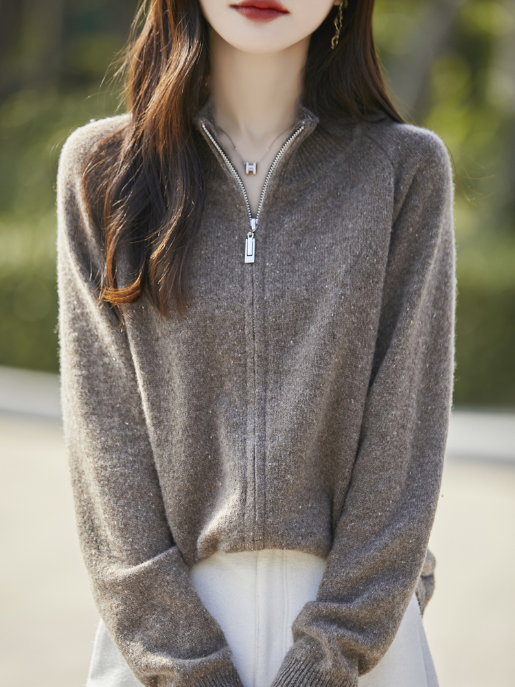 Winter Clothing Colors - Maglione Basic da Donna 100% Lana