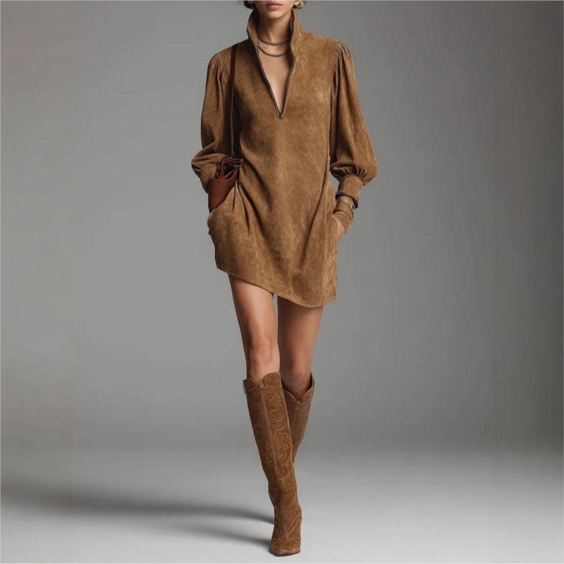 Winter Clothing Pinterest - Mini abito vintage da donna autunno