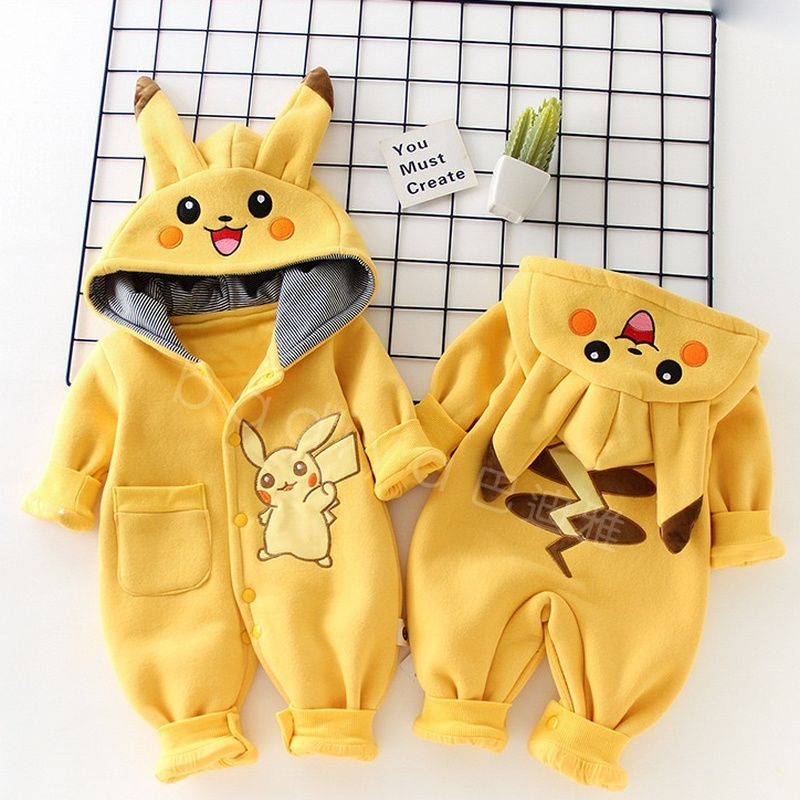 Winter Clothing For Toddlers - Pigiama Cartoon Pocket Monsters per Neonati,