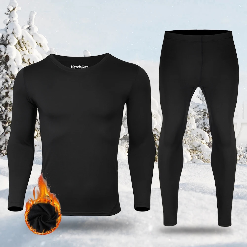 Thermal Base Layer - Set di biancheria intima termica foderata