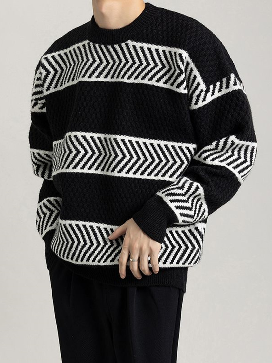 Maglione pullover a righe larg - Winter Clothing Colors recensione e prezzo
