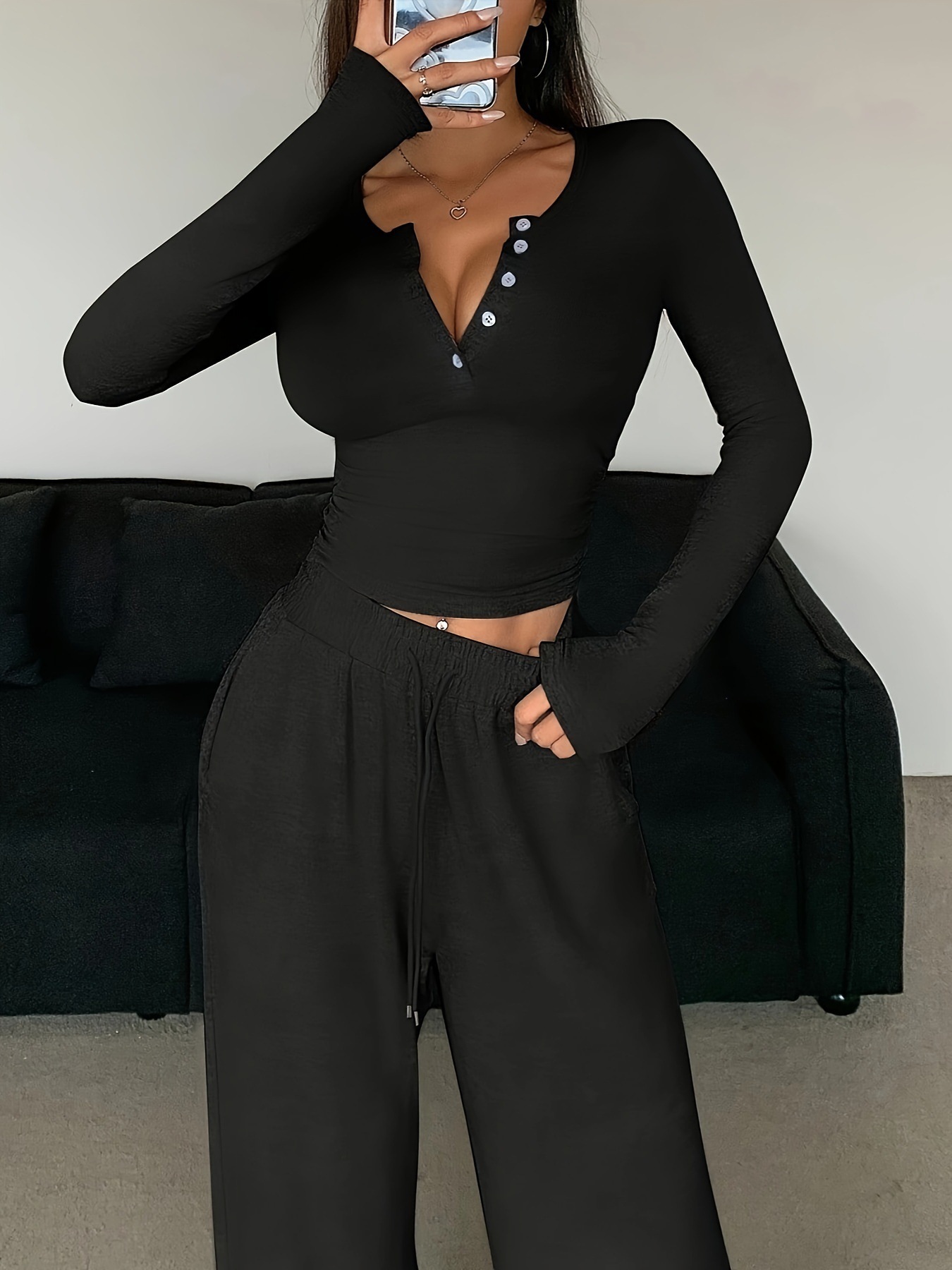 Set di pantaloni in tinta unit - Winter Clothing Color recensione e prezzo